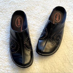 KLOGS Stitch Design Leather Slip On Mules 9